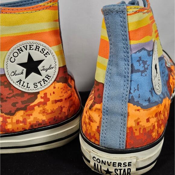 CONVERSE CHUCK TAYLOR ALL STAR HI NATIONAL PARKS PACK MAGMA ORANGE MEN'S SIZE 7 - Picture 5 of 12
